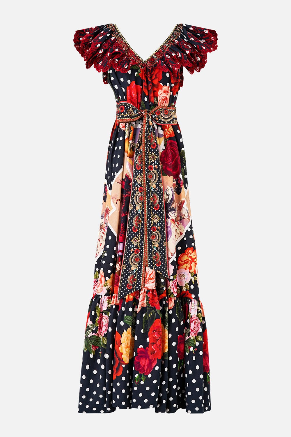 Camilla Frill Neck Dress With Hardware - Daughters of duende - Pinkhill -  - [] - Darwin boutique - Australian fashion design - Darwin Fashion - Australian Fashion Designer - Australian Fashion Designer Brands - Australian Fashion Design 