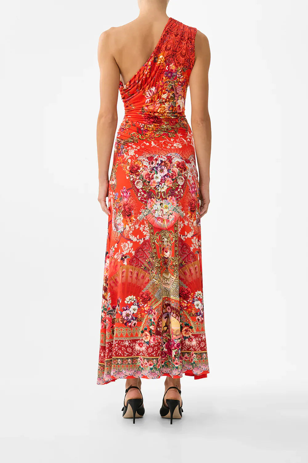 Camilla Gathered Jersey One Shoulder Dress Olé olé - Pinkhill -  - [] - Darwin boutique - Australian fashion design - Darwin Fashion - Australian Fashion Designer - Australian Fashion Designer Brands - Australian Fashion Design 