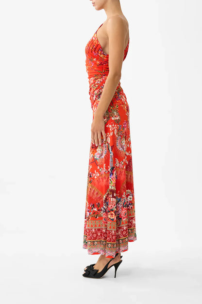 Camilla Gathered Jersey One Shoulder Dress Olé olé - Pinkhill -  - [] - Darwin boutique - Australian fashion design - Darwin Fashion - Australian Fashion Designer - Australian Fashion Designer Brands - Australian Fashion Design 