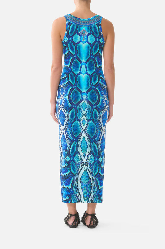 Camilla Jersey Scoop Neck Tank Dress The sapphire serpent