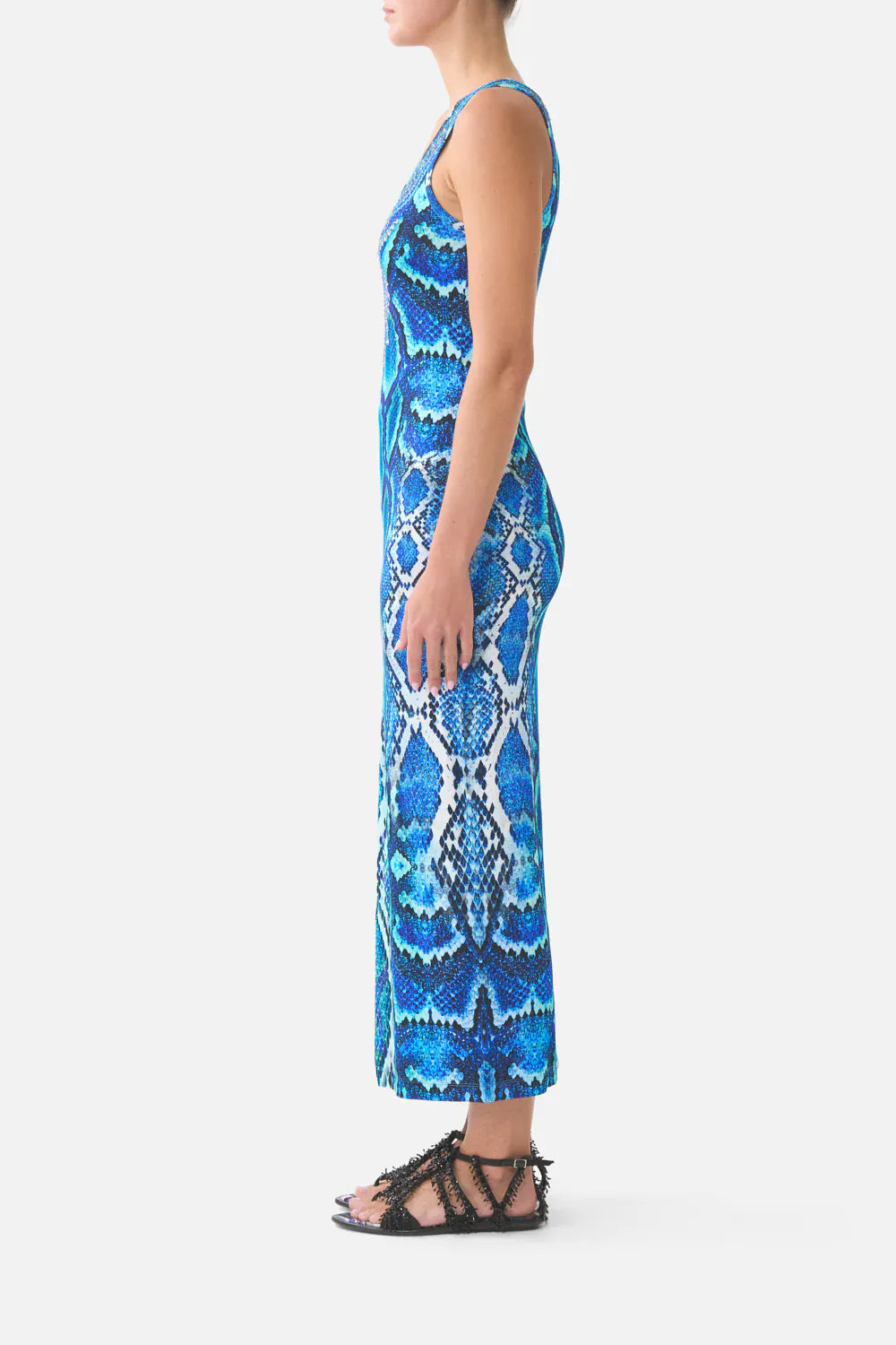 Camilla Jersey Scoop Neck Tank Dress The sapphire serpent - Pinkhill