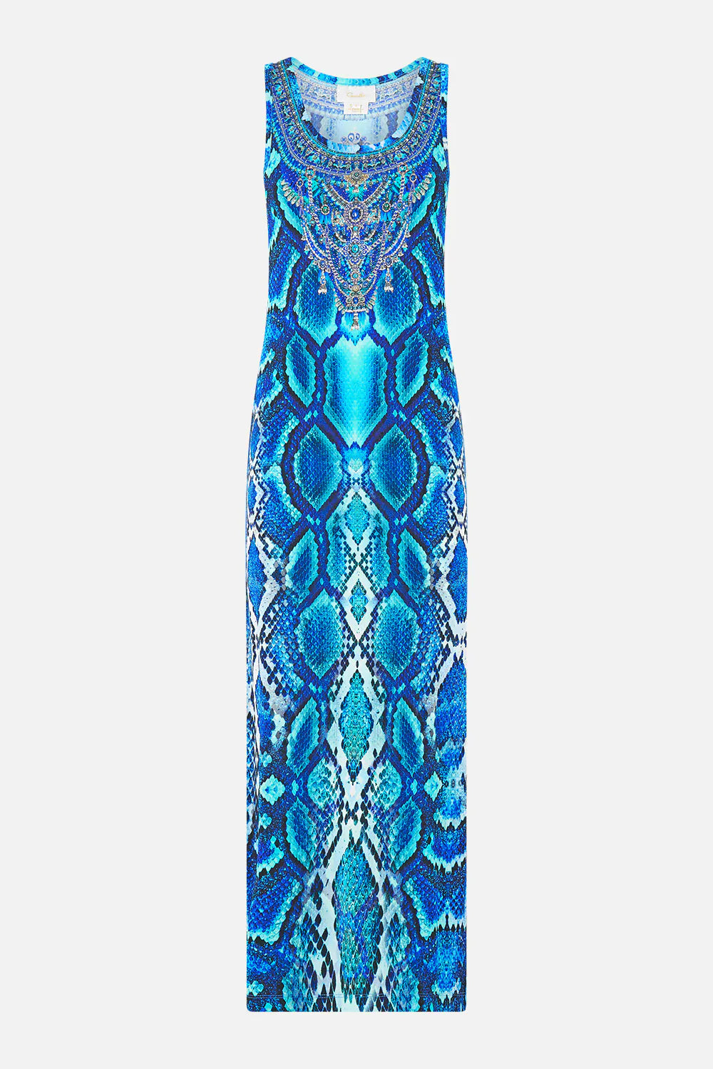 Camilla Jersey Scoop Neck Tank Dress The sapphire serpent - Pinkhill