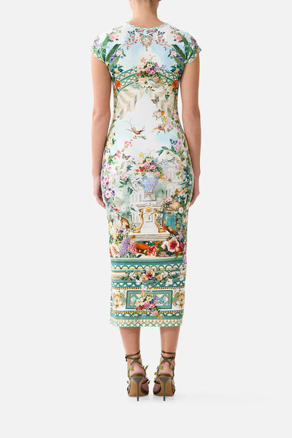 Camilla Jersey Tank Dress with Cap Sleeves Art for the Empress