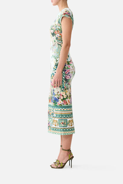 Camilla Jersey Tank Dress with Cap Sleeves Art for the Empress