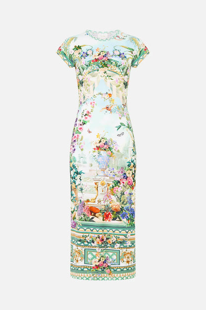Camilla Jersey Tank Dress with Cap Sleeves Art for the Empress
