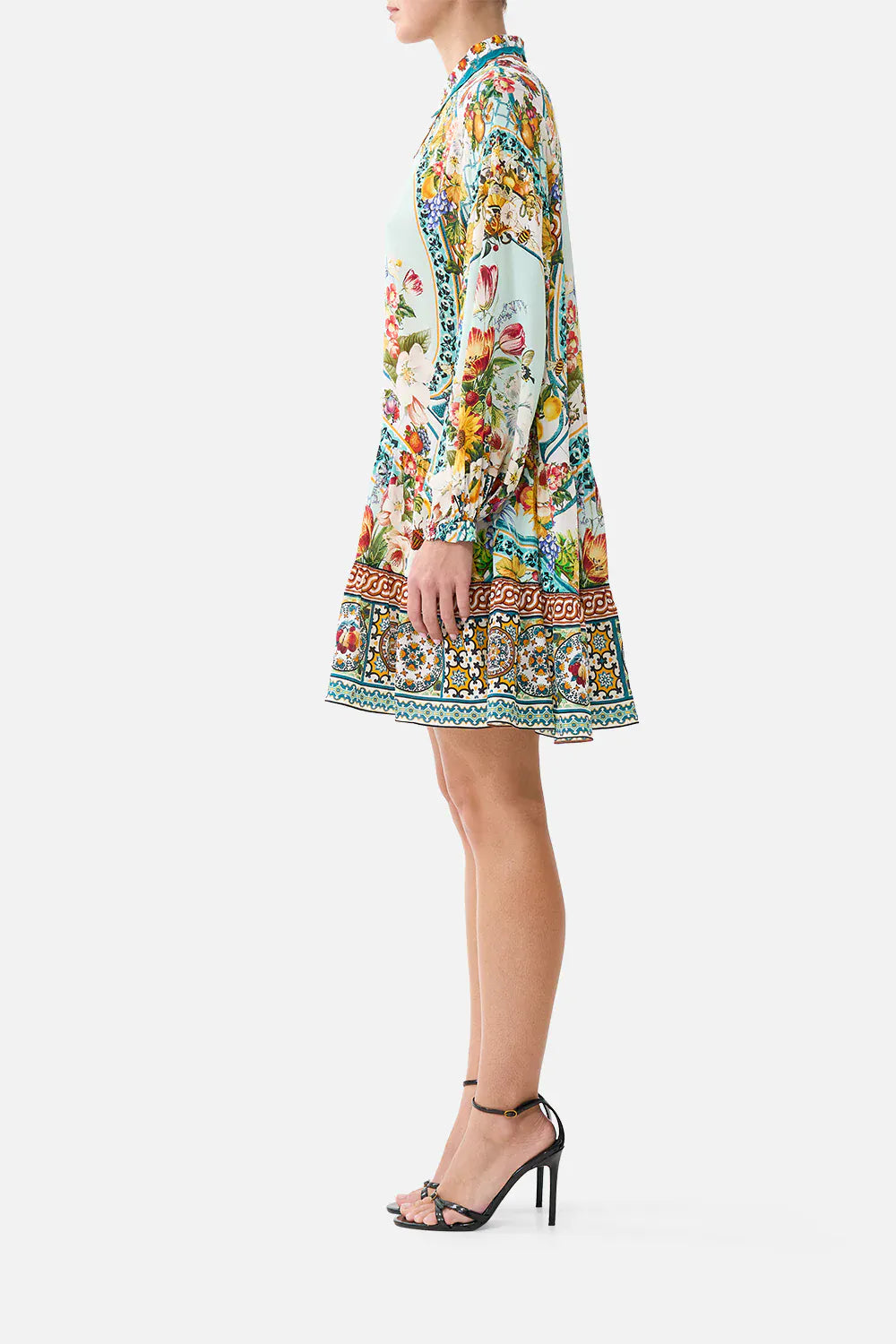 Camilla Long sleeve tiered short dress Magic of the Mercado