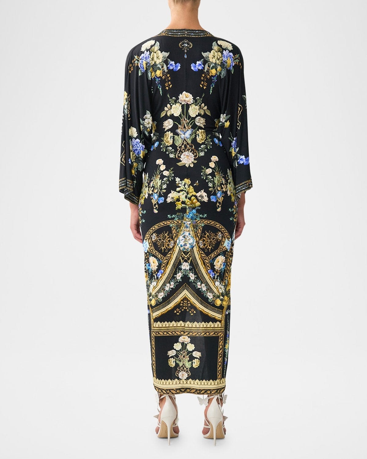 Camilla Long Split Front Twist Dress - Ottoman Elegance - Pinkhill -  -  - Darwin boutique - Australian fashion design - Darwin Fashion - Australian Fashion Designer - Australian Fashion Designer Brands - Australian Fashion Design 