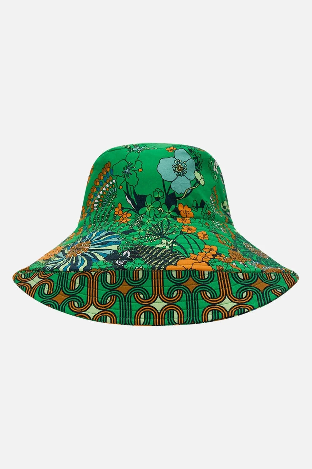 Camilla Reversible Wide Brim Bucket Hat Good Vibes Generation - Pinkhill - Camilla -  - Darwin boutique - Australian fashion design - Darwin Fashion - Australian Fashion Designer - Australian Fashion Designer Brands - Australian Fashion Design Hats