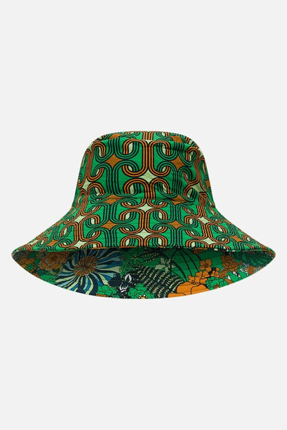 Camilla Reversible Wide Brim Bucket Hat Good Vibes Generation - Pinkhill - Camilla -  - Darwin boutique - Australian fashion design - Darwin Fashion - Australian Fashion Designer - Australian Fashion Designer Brands - Australian Fashion Design Hats