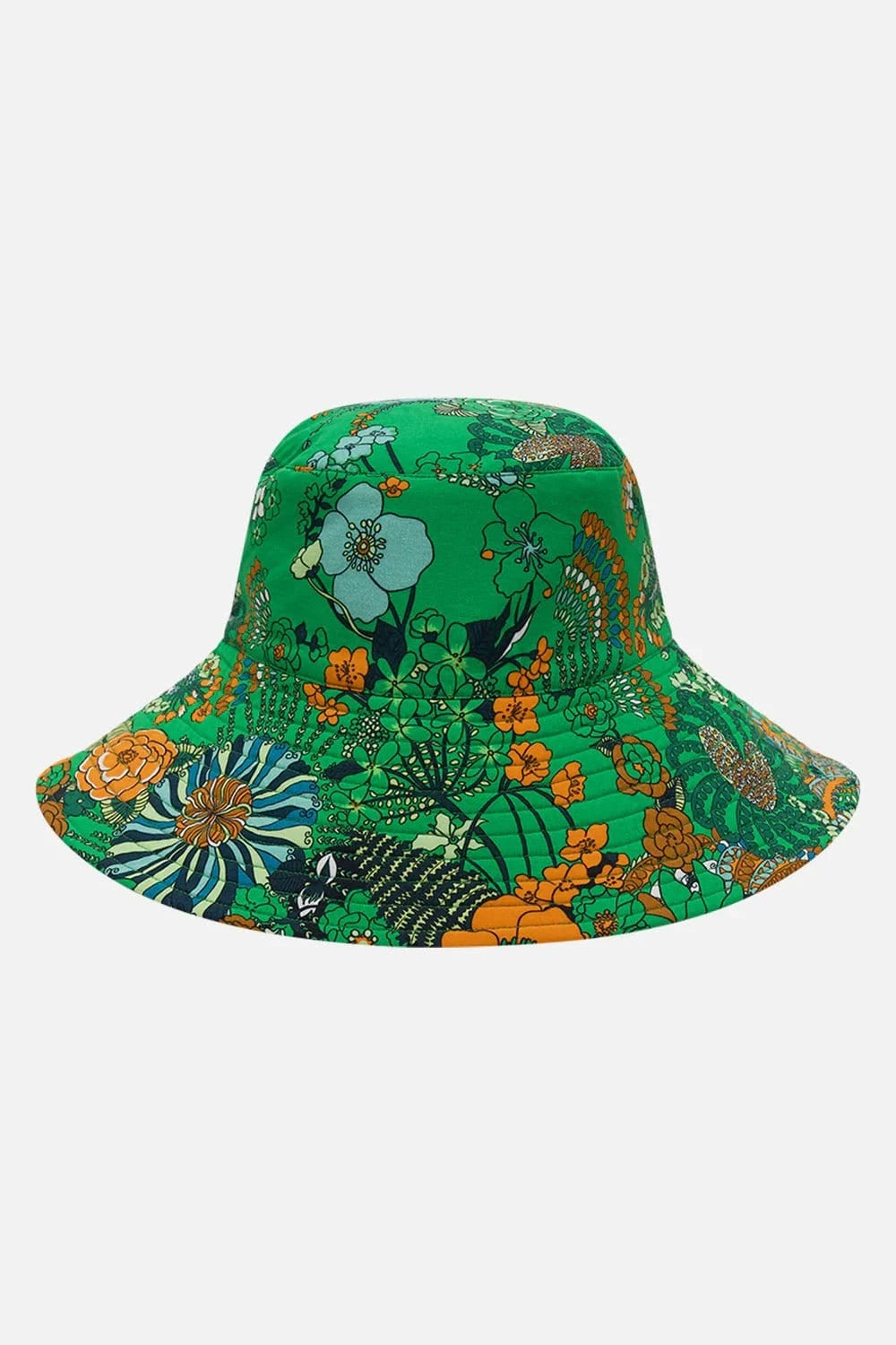 Camilla Reversible Wide Brim Bucket Hat Good Vibes Generation - Pinkhill - Camilla -  - Darwin boutique - Australian fashion design - Darwin Fashion - Australian Fashion Designer - Australian Fashion Designer Brands - Australian Fashion Design Hats