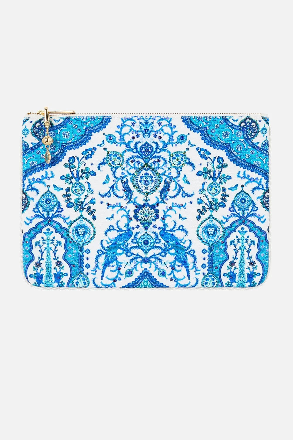 Camilla Small Canvas Clutch - Isnik lullaby - Pinkhill -  - [] - Darwin boutique - Australian fashion design - Darwin Fashion - Australian Fashion Designer - Australian Fashion Designer Brands - Australian Fashion Design 