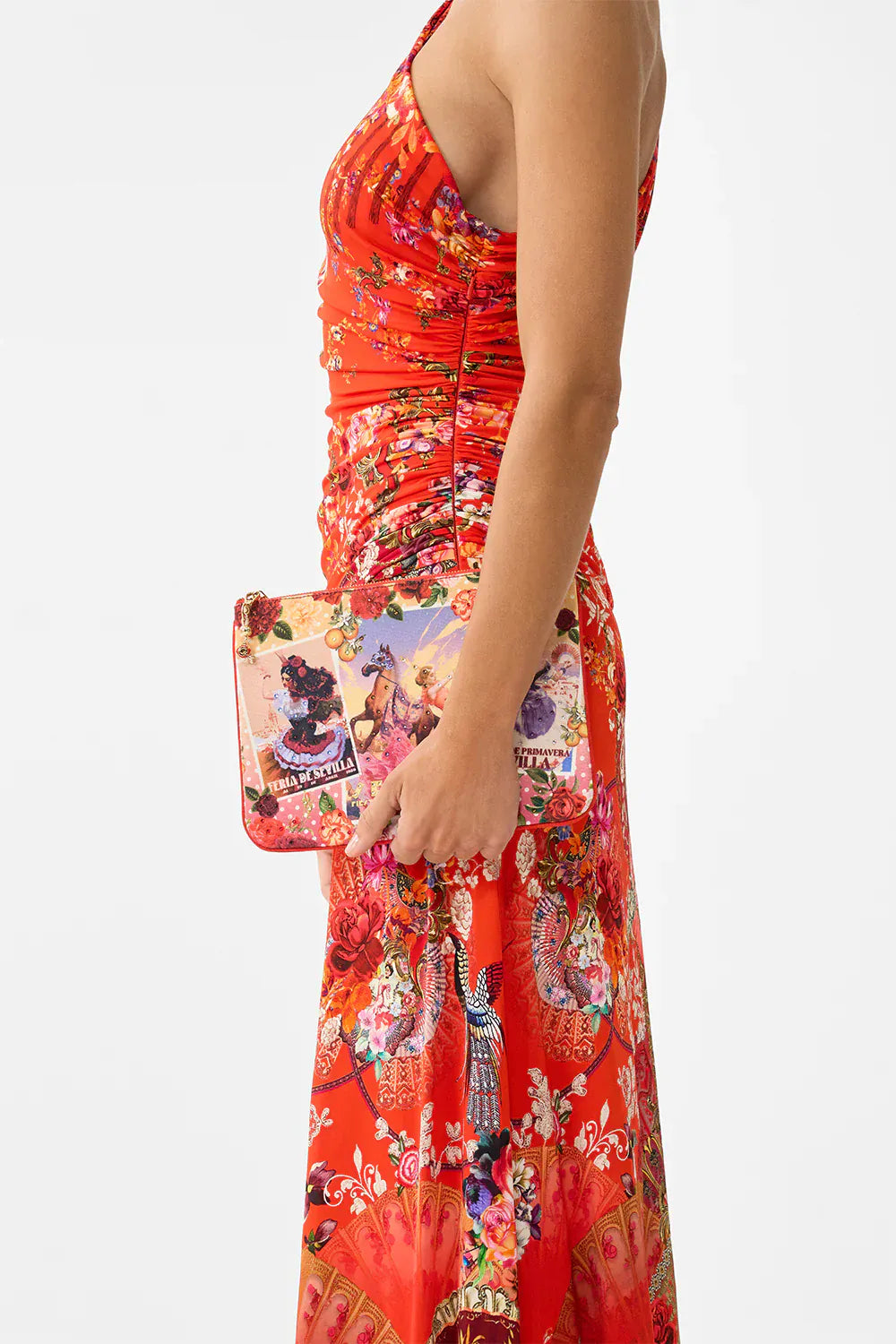 Camilla Small Canvas Clutch Olé Olé - Pinkhill -  - [] - Darwin boutique - Australian fashion design - Darwin Fashion - Australian Fashion Designer - Australian Fashion Designer Brands - Australian Fashion Design 