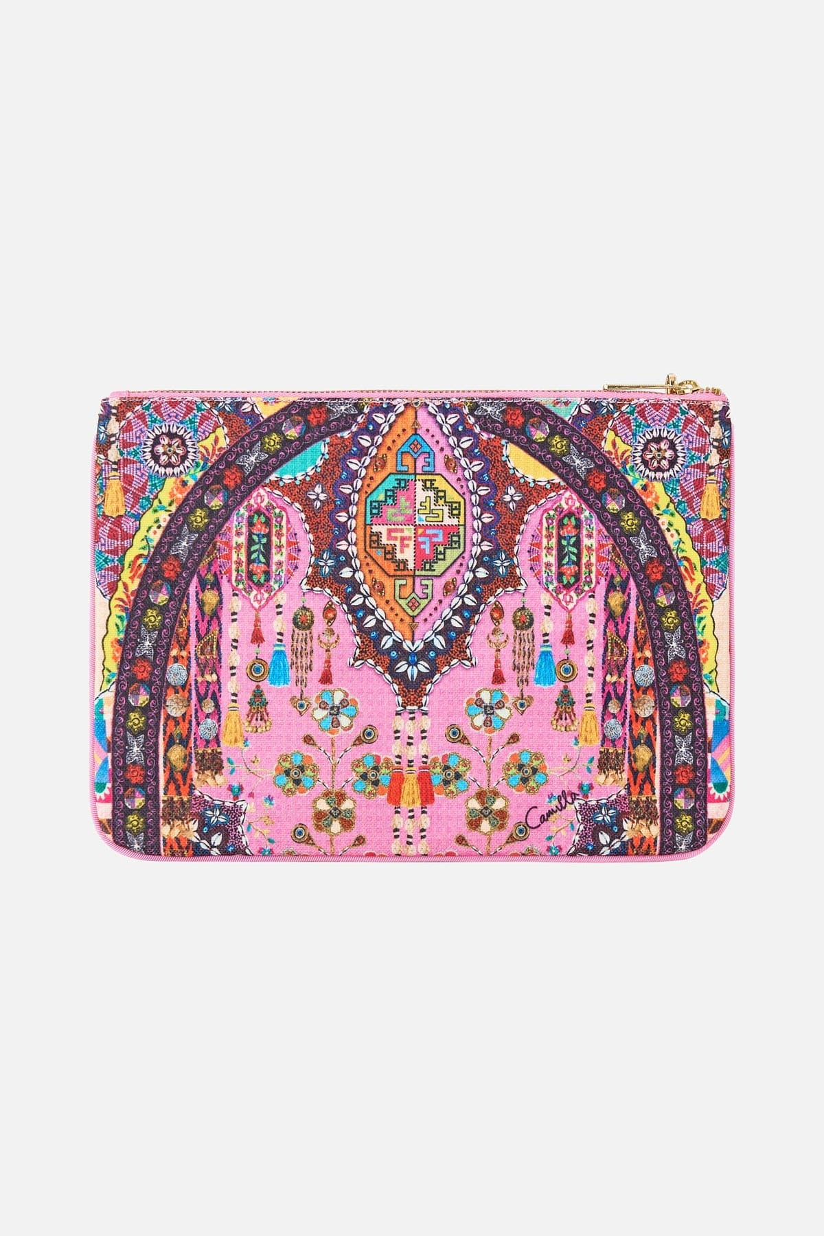 Camilla Small Canvas Clutch Patchwork Panorama - Pinkhill -  - [] - Darwin boutique - Australian fashion design - Darwin Fashion - Australian Fashion Designer - Australian Fashion Designer Brands - Australian Fashion Design 