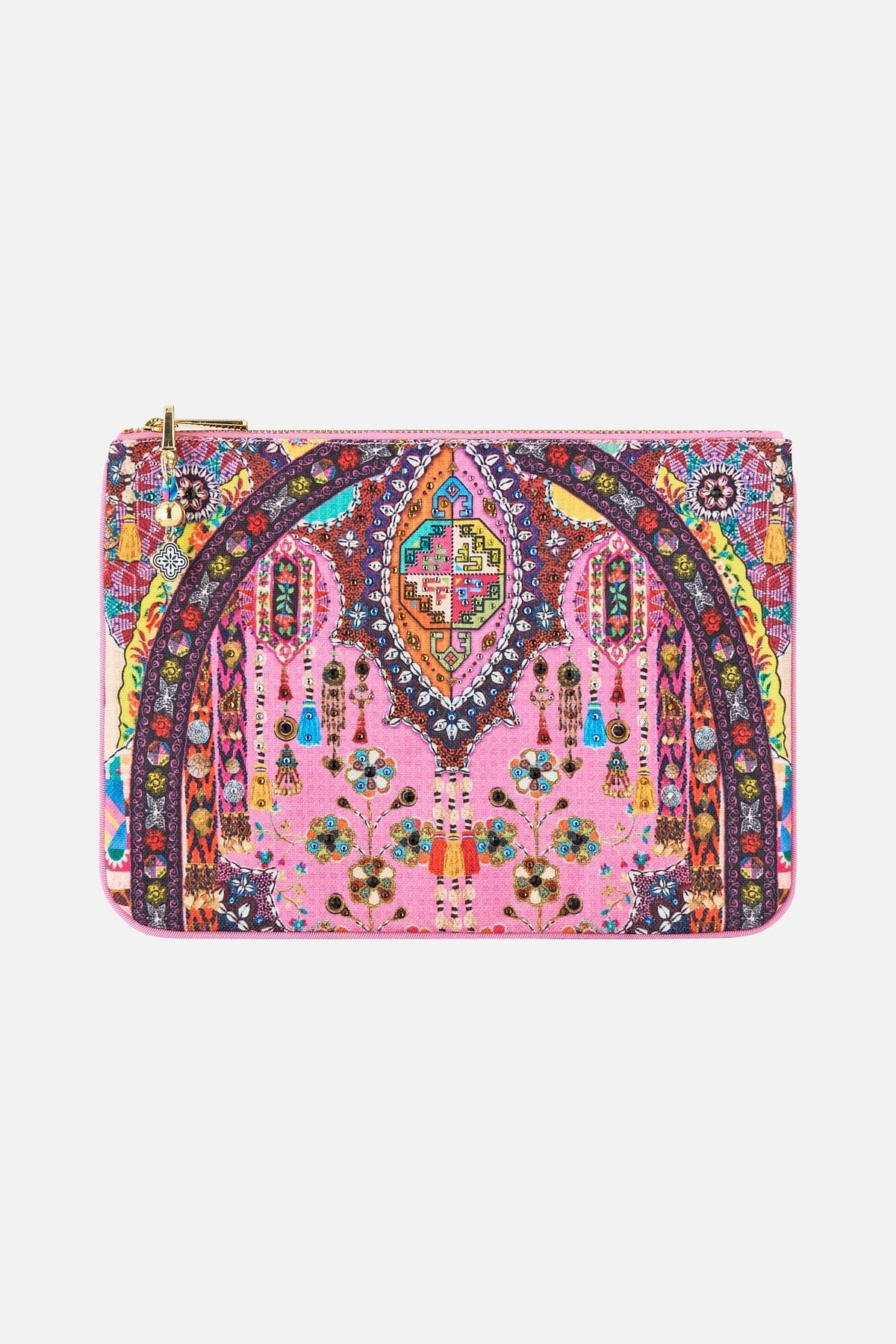 Camilla Small Canvas Clutch Patchwork Panorama - Pinkhill -  - [] - Darwin boutique - Australian fashion design - Darwin Fashion - Australian Fashion Designer - Australian Fashion Designer Brands - Australian Fashion Design 