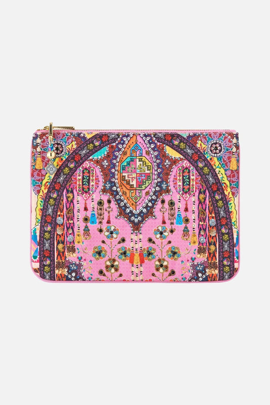 Camilla Small Canvas Clutch Patchwork Panorama - Pinkhill -  - [] - Darwin boutique - Australian fashion design - Darwin Fashion - Australian Fashion Designer - Australian Fashion Designer Brands - Australian Fashion Design 