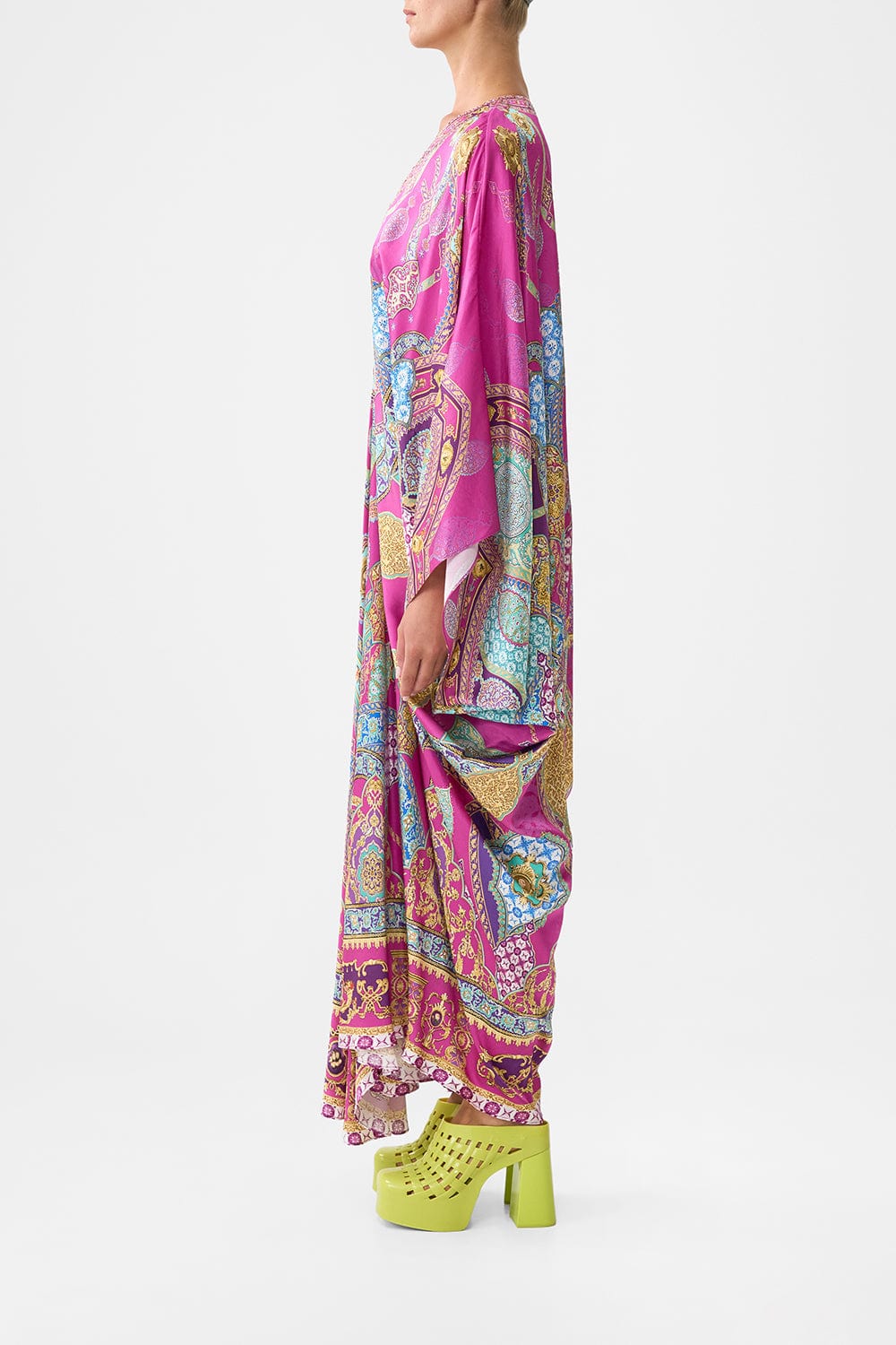 Camilla T Shape Long Kaftan Concubines, Sultans and Courtiers - Pinkhill -  - [] - Darwin boutique - Australian fashion design - Darwin Fashion - Australian Fashion Designer - Australian Fashion Designer Brands - Australian Fashion Design 