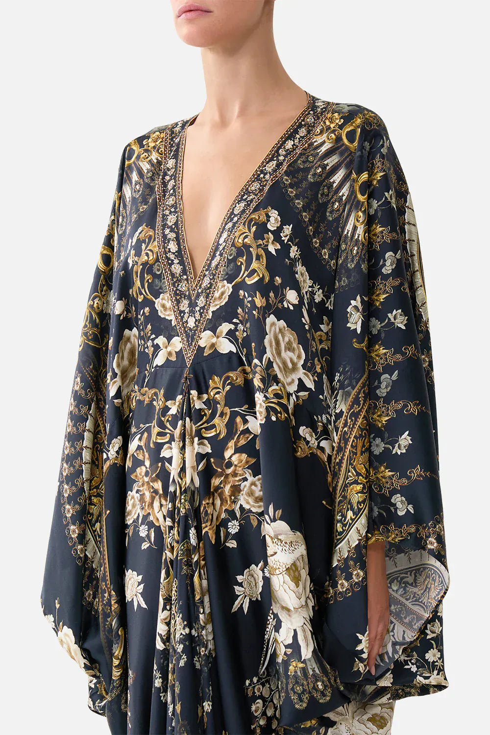 Camilla T Shape Long Kaftan - Pinkhill -  - [] - Darwin boutique - Australian fashion design - Darwin Fashion - Australian Fashion Designer - Australian Fashion Designer Brands - Australian Fashion Design 