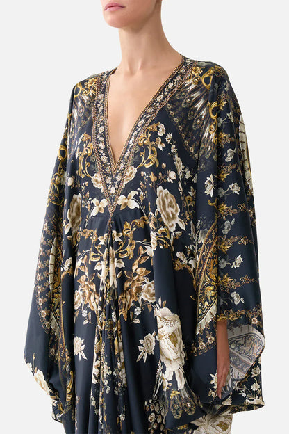 Camilla T Shape Long Kaftan - Pinkhill -  - [] - Darwin boutique - Australian fashion design - Darwin Fashion - Australian Fashion Designer - Australian Fashion Designer Brands - Australian Fashion Design 