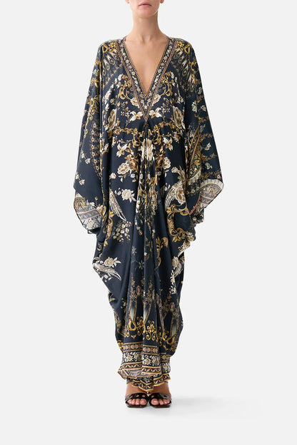 Camilla T Shape Long Kaftan - Pinkhill -  - [] - Darwin boutique - Australian fashion design - Darwin Fashion - Australian Fashion Designer - Australian Fashion Designer Brands - Australian Fashion Design 