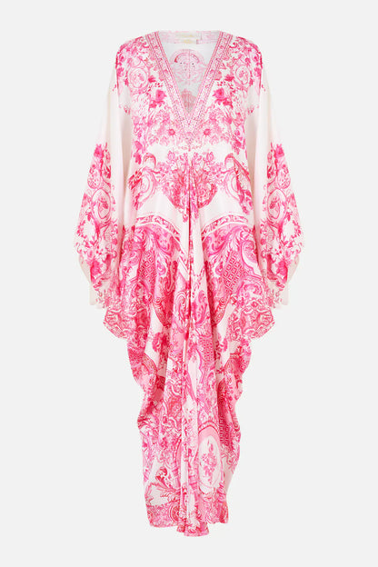 Camilla T Shape Long Kaftan Livin La Vida Rosa - Pinkhill