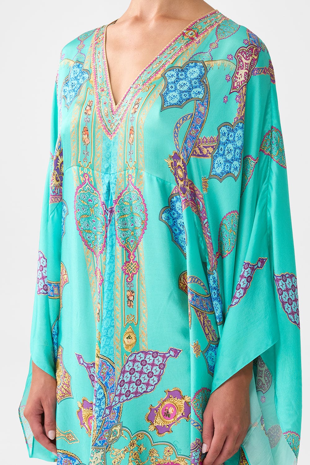 Camilla T Shape Short Kaftan The Concubines Corridor - The Concubine’s Corridor - Pinkhill -  - [] - Darwin boutique - Australian fashion design - Darwin Fashion - Australian Fashion Designer - Australian Fashion Designer Brands - Australian Fashion Design 