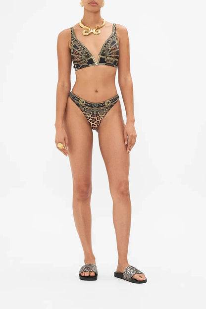 Camilla V Neck Hardware Bra Masked At Moonlight - Pinkhill - Camilla -  - Darwin boutique - Australian fashion design - Darwin Fashion - Australian Fashion Designer - Australian Fashion Designer Brands - Australian Fashion Design Swimwear