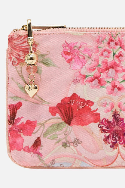 Camillan Coin And Phone Purse Blossoms And Brushstrokes - Pinkhill - Camilla -  - Darwin boutique - Australian fashion design - Darwin Fashion - Australian Fashion Designer - Australian Fashion Designer Brands - Australian Fashion Design Purse