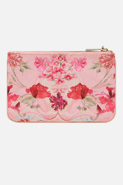 Camillan Coin And Phone Purse Blossoms And Brushstrokes - Pinkhill - Camilla -  - Darwin boutique - Australian fashion design - Darwin Fashion - Australian Fashion Designer - Australian Fashion Designer Brands - Australian Fashion Design Purse