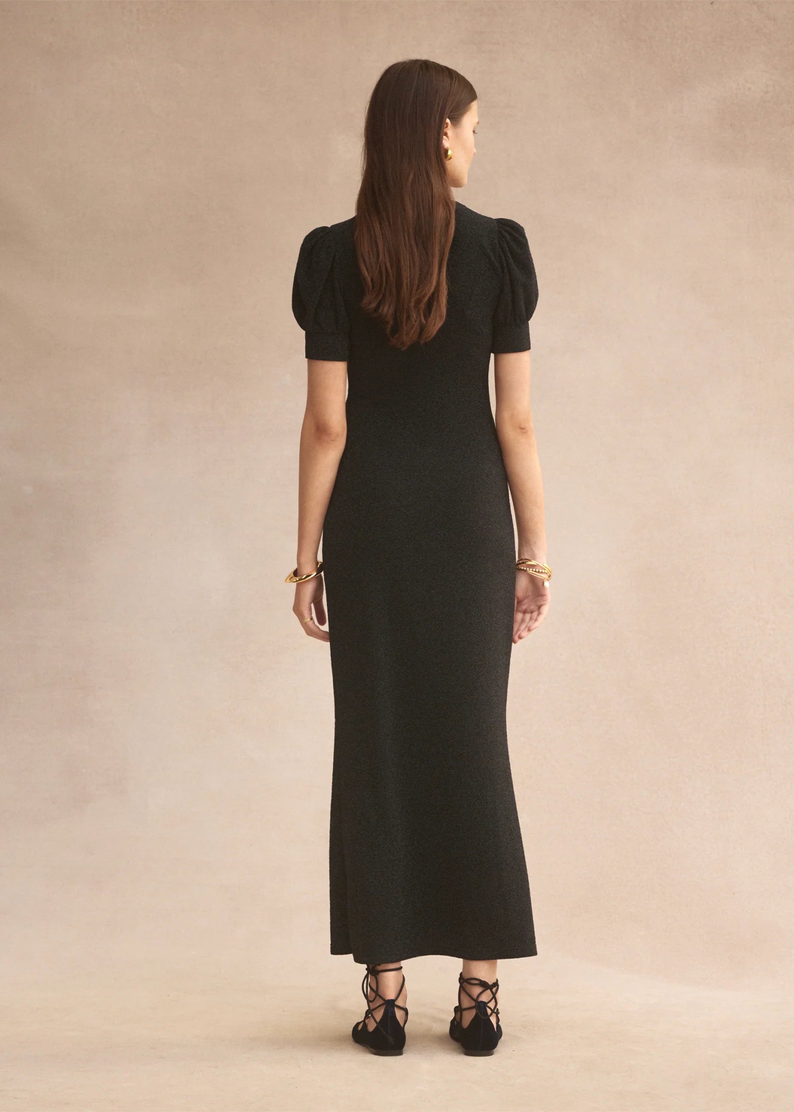 Como Maxi Dress - Black Lamè - Pinkhill -  -  - Darwin boutique - Australian fashion design - Darwin Fashion - Australian Fashion Designer - Australian Fashion Designer Brands - Australian Fashion Design 