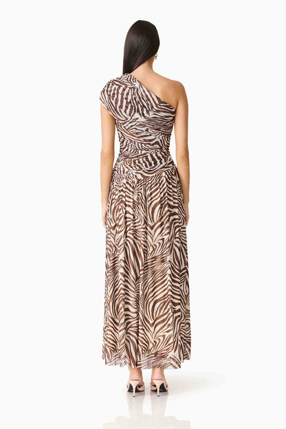 Arabelle Maxi Dress Chocolate - Pinkhill