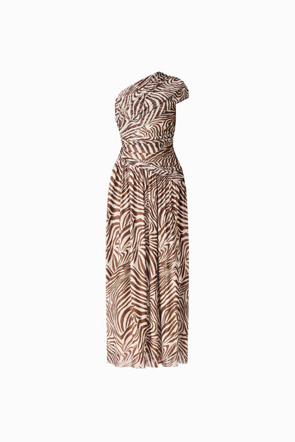 Arabelle Maxi Dress Chocolate - Pinkhill