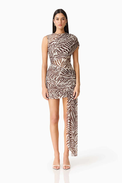 CURAAE Arabelle Mini Dress Chocolate at Pinkhill Darwin