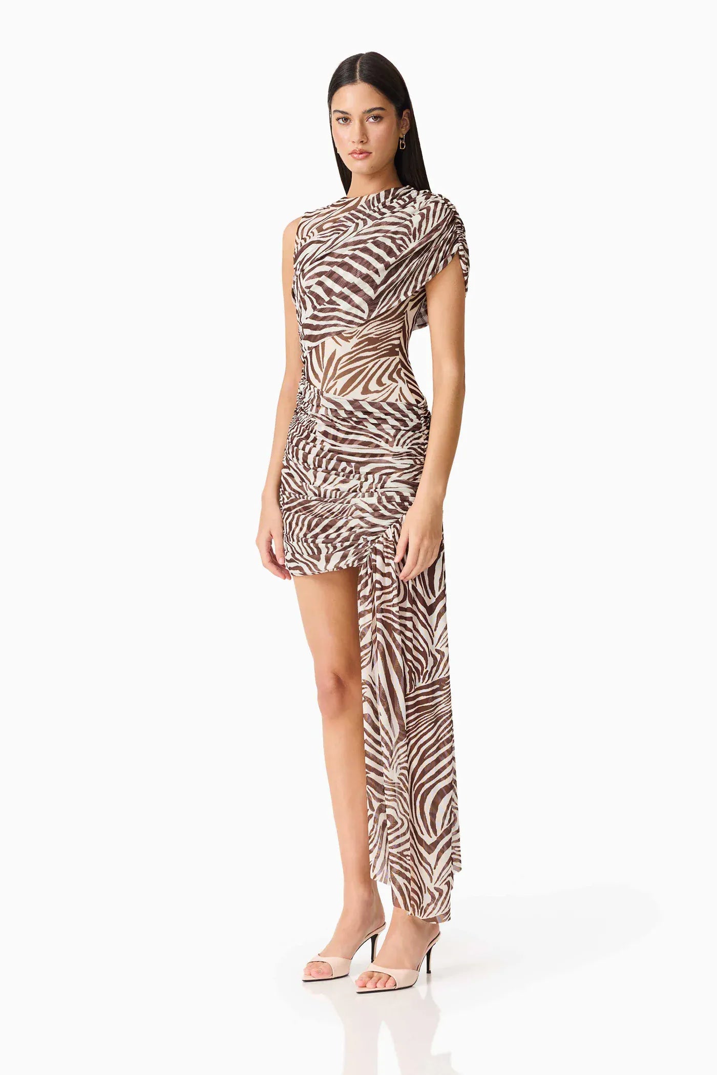 Arabelle Mini Dress Chocolate - Pinkhill