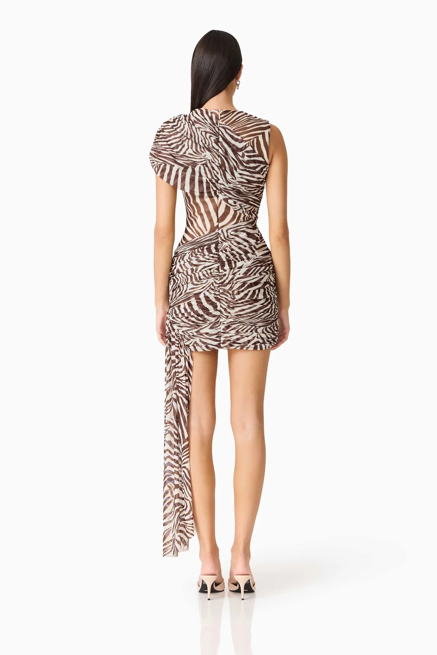 Arabelle Mini Dress Chocolate - Pinkhill