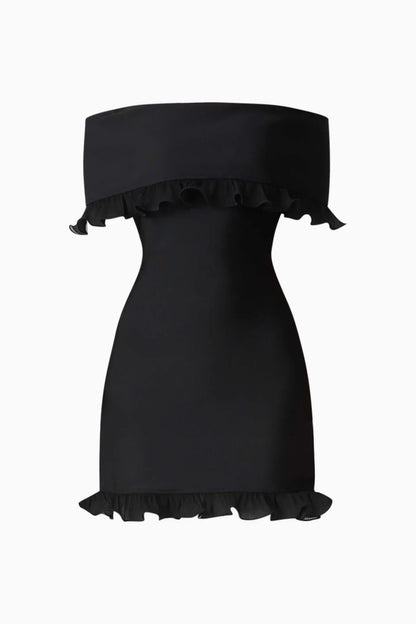 Catiana Mini Dress Black - Pinkhill