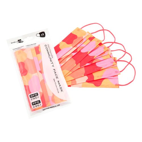 Disposable Face Mask - Palette - Sunset - 5 Pack | Shield Up - Pinkhill, Darwin boutique, Australian high end fashion, Darwin Fashion