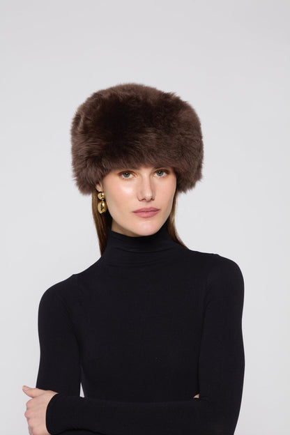 DUCIE RADA SHEARLING HAT - CHOCOLATE - DUCIE - Pinkhill - darwin fashion - darwin boutique