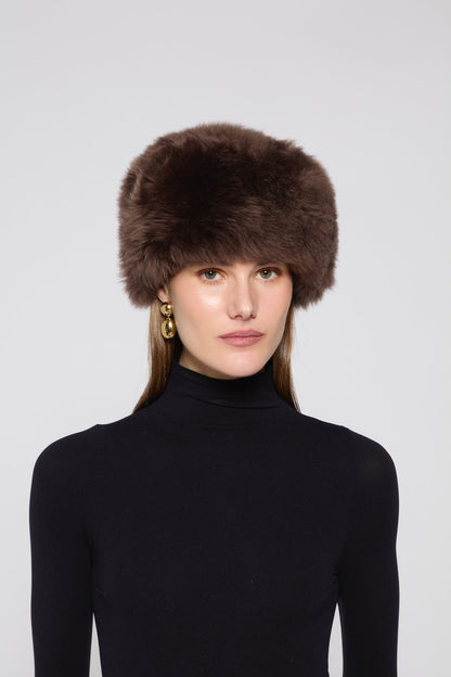 DUCIE RADA SHEARLING HAT - CHOCOLATE - DUCIE - Pinkhill - darwin fashion - darwin boutique