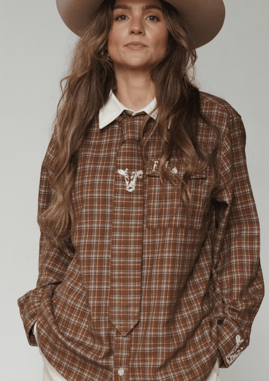 Farmer By Whitney Homestead Check Tie