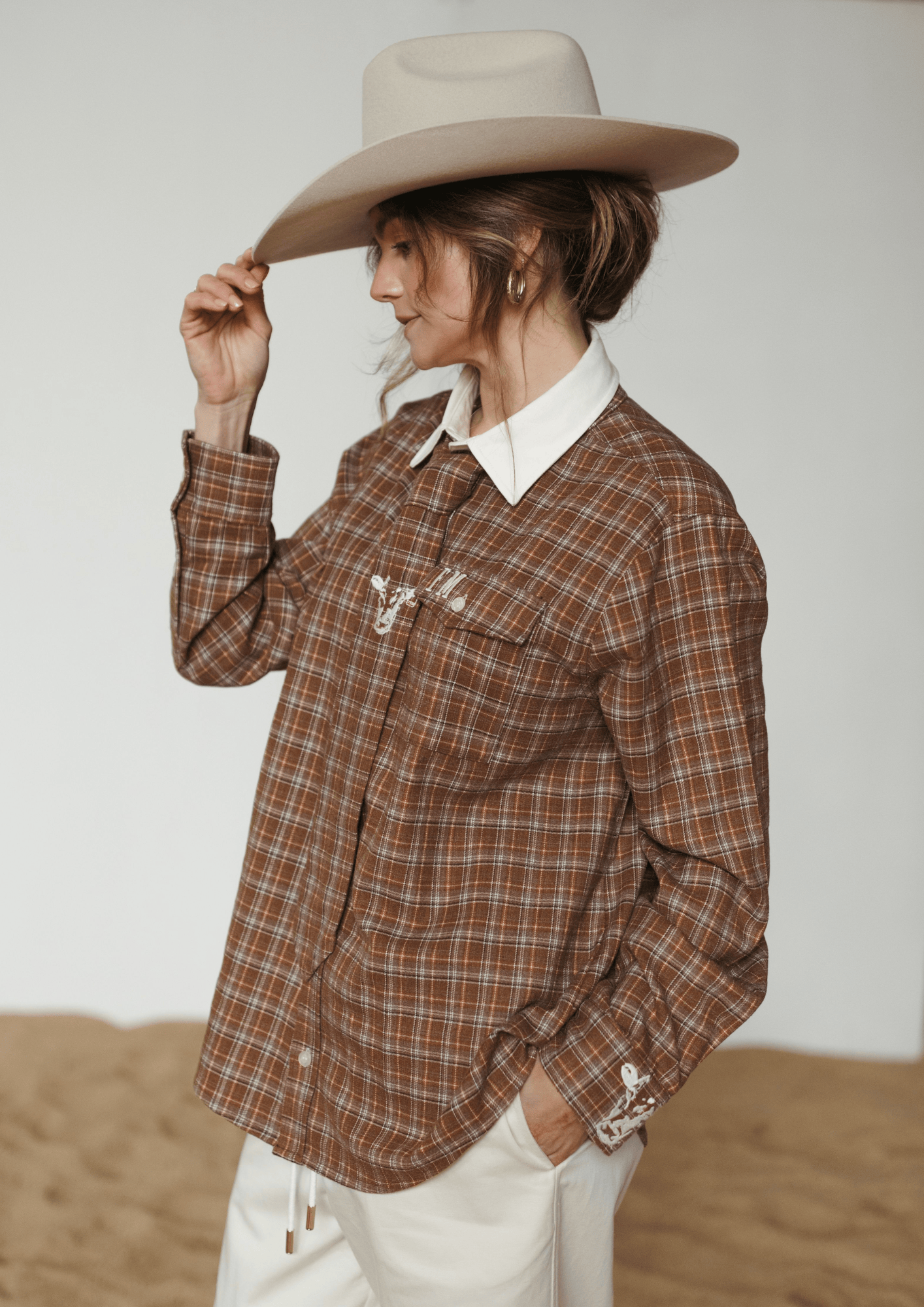 Farmer By Whitney Homestead Check Tie