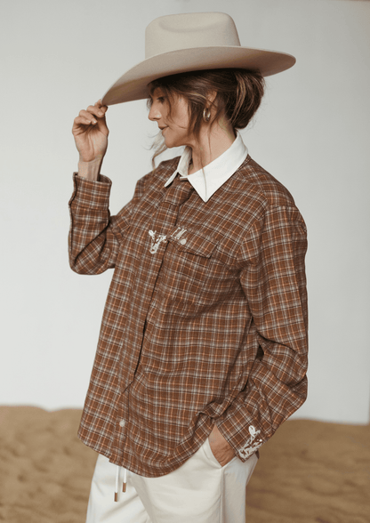 Farmer By Whitney Homestead Check Tie