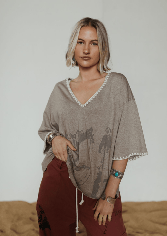Farmer By Whitney Lone Ranger Vee Neck