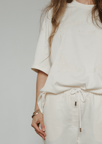 Farmer By Whitney Paisley Emboss Crew Tee
