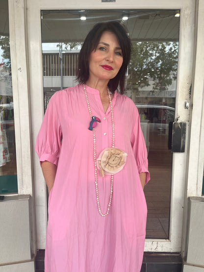 GLIDE STRIKE DRESS - PINK - Pinkhill -  -  - Darwin boutique - Australian fashion design - Darwin Fashion - Australian Fashion Designer - Australian Fashion Designer Brands - Australian Fashion Design 