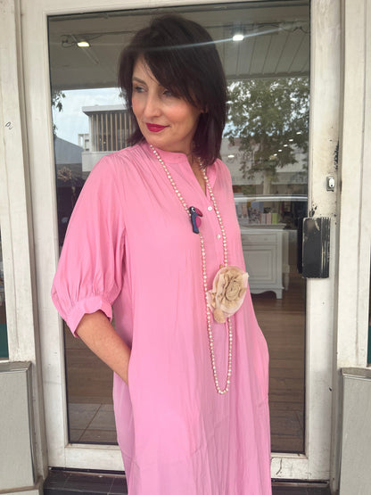 GLIDE STRIKE DRESS - PINK - Pinkhill -  -  - Darwin boutique - Australian fashion design - Darwin Fashion - Australian Fashion Designer - Australian Fashion Designer Brands - Australian Fashion Design 