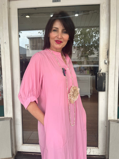 GLIDE STRIKE DRESS - PINK - Pinkhill -  -  - Darwin boutique - Australian fashion design - Darwin Fashion - Australian Fashion Designer - Australian Fashion Designer Brands - Australian Fashion Design 