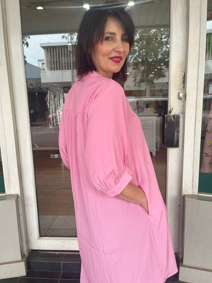 GLIDE STRIKE DRESS - PINK - Pinkhill -  -  - Darwin boutique - Australian fashion design - Darwin Fashion - Australian Fashion Designer - Australian Fashion Designer Brands - Australian Fashion Design 