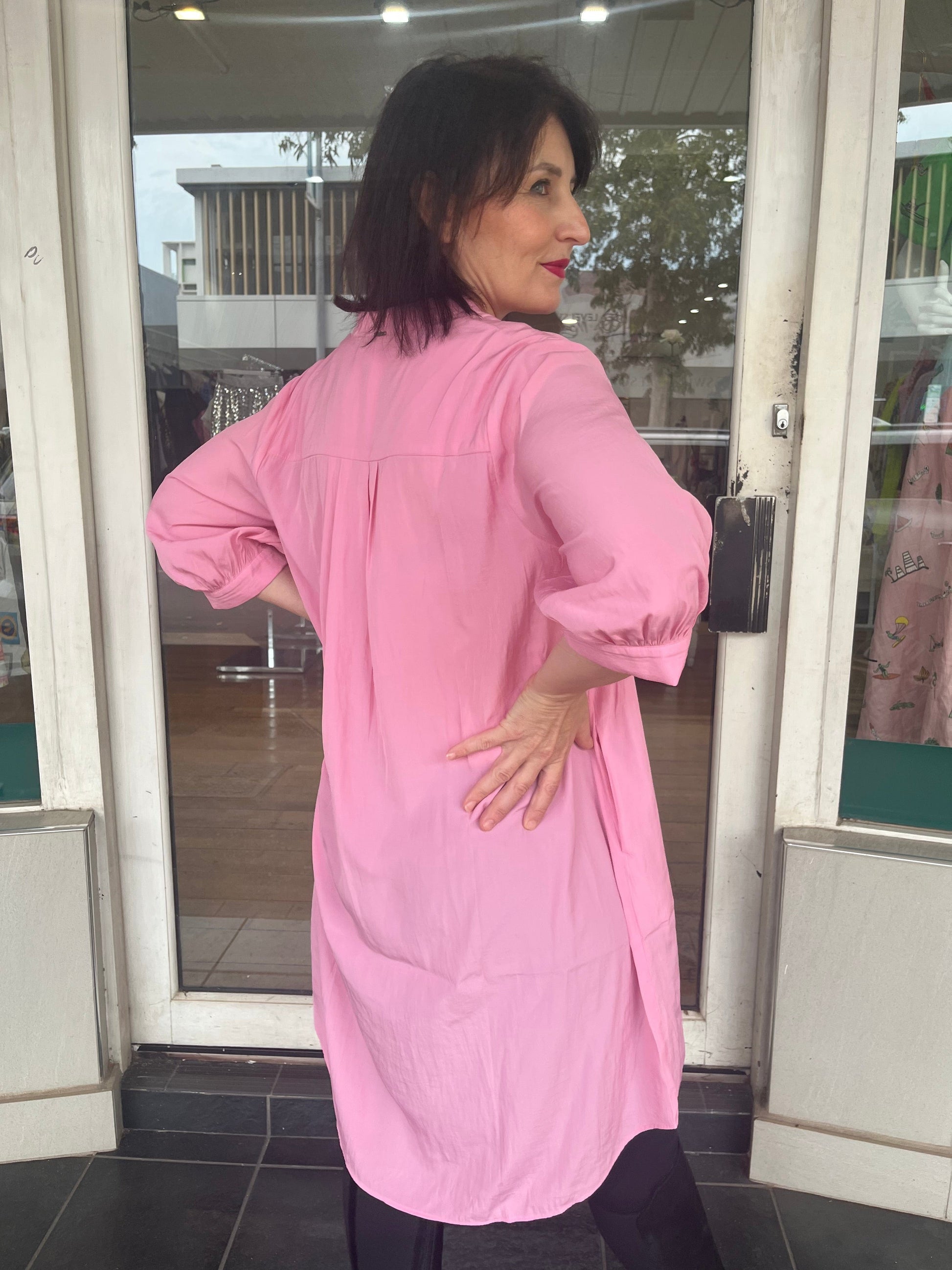 GLIDE STRIKE DRESS - PINK - Pinkhill -  -  - Darwin boutique - Australian fashion design - Darwin Fashion - Australian Fashion Designer - Australian Fashion Designer Brands - Australian Fashion Design 