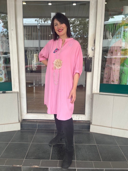 GLIDE STRIKE DRESS - PINK - Pinkhill -  -  - Darwin boutique - Australian fashion design - Darwin Fashion - Australian Fashion Designer - Australian Fashion Designer Brands - Australian Fashion Design 