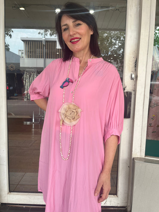 GLIDE STRIKE DRESS - PINK - Pinkhill -  -  - Darwin boutique - Australian fashion design - Darwin Fashion - Australian Fashion Designer - Australian Fashion Designer Brands - Australian Fashion Design 